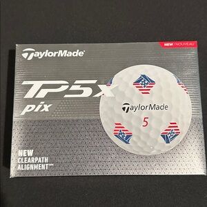 TaylorMade TP5x Pix Golf Balls - White, Orange, Black